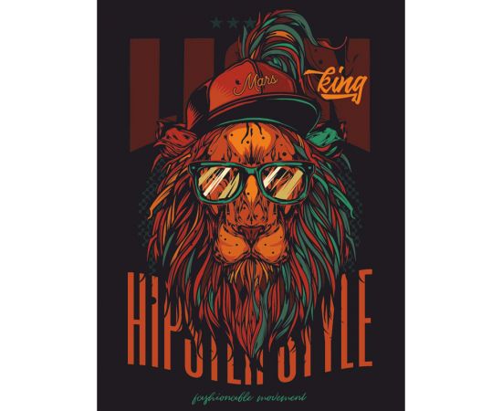 Картина по номерам на картоне ТРИ СОВЫ "Стильный постер", 30*40, с акриловыми красками и кистями КК_44078