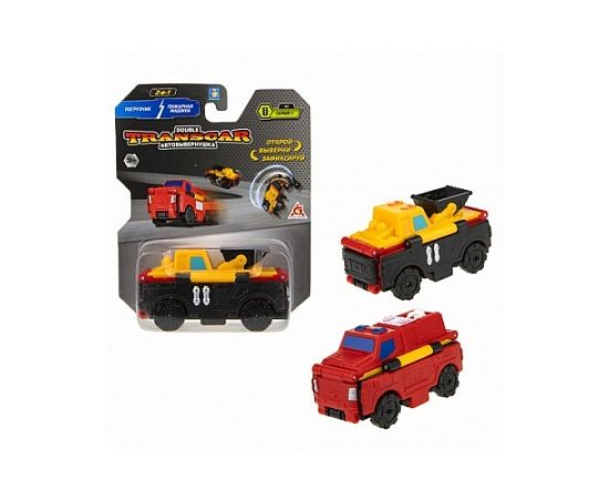 Transcar 2в1: Погрузчик – Пожарная машина, 8 см, блистер Т18286 Т18286