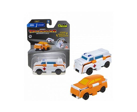 Transcar 2в1: Скорая помощь – Кроссовер, 8 см, блистер Т18288 Т18288