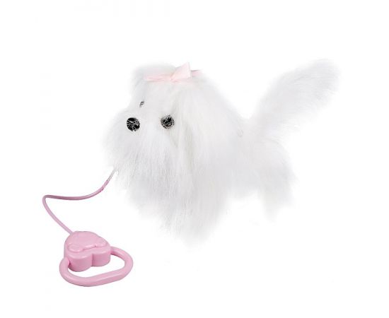 Щенок интерактивный "Мой питомец" Жемчужинка 22см, с поводком (со светом) 280541 280541