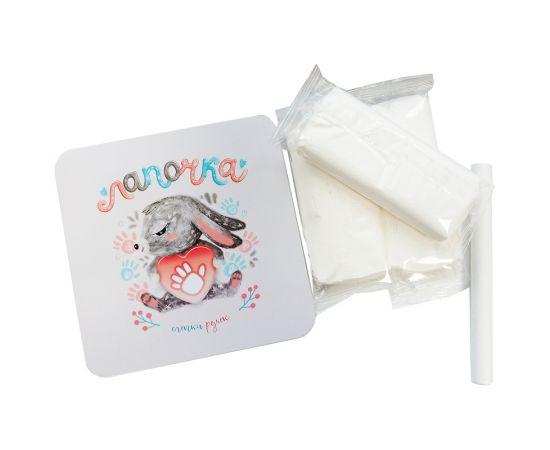 Набор для создания слепков ручек и ножек Десятое королевство "Лапочка. Слепок в жестяной коробочке", картонная коробка 4652