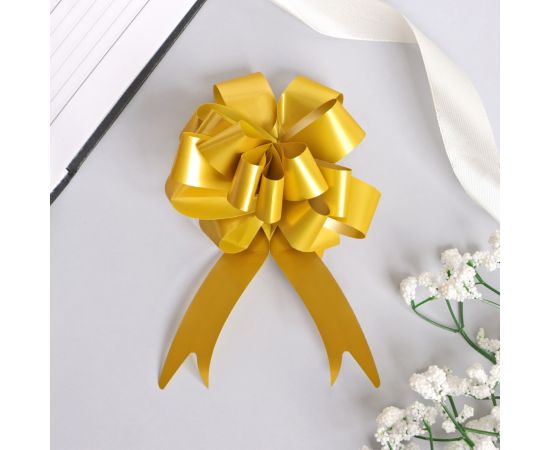Бант-шар №3 перламутровый, цвет жёлтый 817790