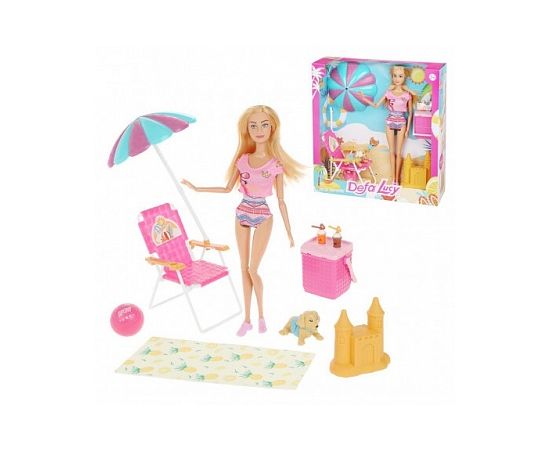 Кукла Defa Lucy "Пляжный отдых" 8475 pink 8475