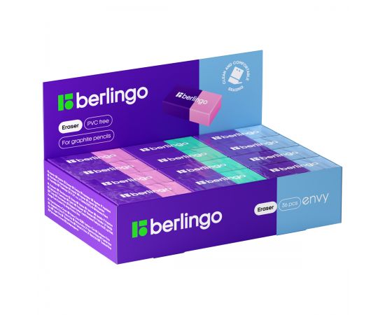 Ластик Berlingo "Envy", прямоугольный, термопластичная резина, 45*21*11мм BLc_00770