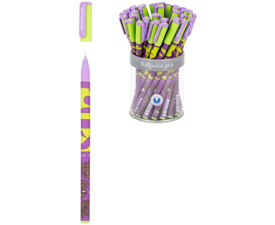 Ручка шариковая Greenwich Line "Cats" синяя, 0,7мм, игольчатый стержень, софт-тач GL_25279