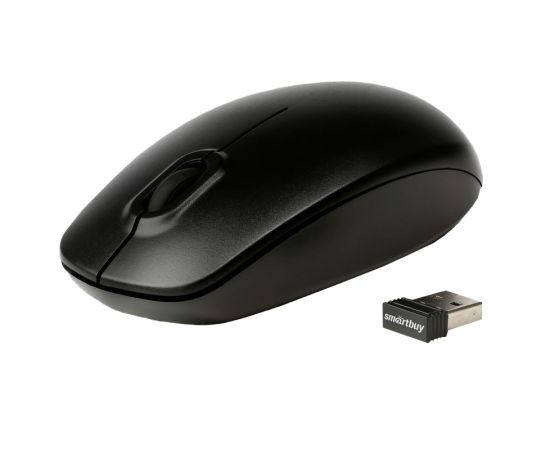 Мышь беспроводная Smartbuy ONE 300AG-K, USB, черная, 2btn+Roll SBM-300AG-K