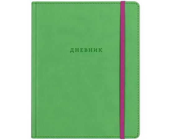 Дневник 1-11 кл. 48л. (твердый) BG "Яркий акцент(фисташковый)", иск. кожа, термотиснение, ляссе, резинка Дик5т48_тт 10434