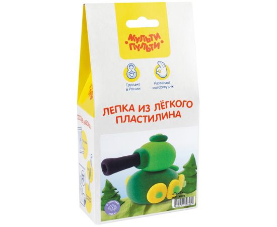 Набор для лепки из легкого пластилина Мульти-Пульти "Танк" НЛП_41898