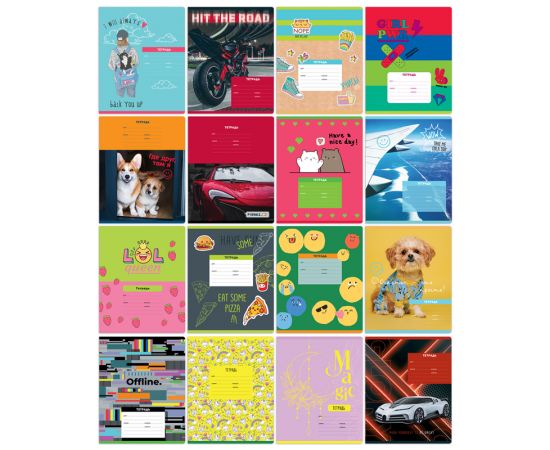 Тетрадь 12л., линия BG "Super Mix-16" Т5ск12 11700