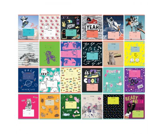 Тетрадь 18л., клетка BG "Super Mix-24", эконом Т5ск18 11712