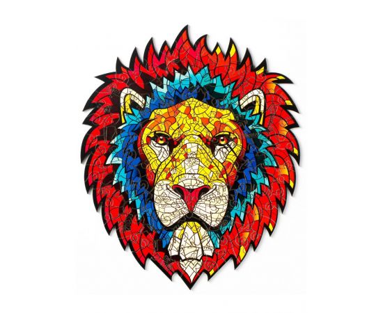 Деревянный пазл с двухслойной крышкой Лев M 46071774551730