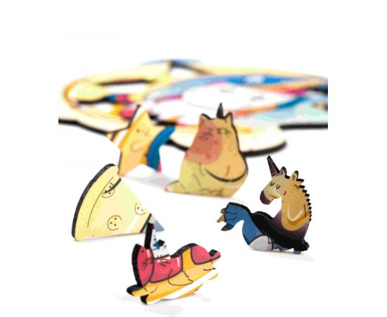 Деревянный пазл Лунный Единорог S kids 46071774551736