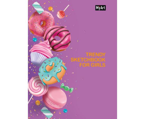 MyArt. Trendy Sketchbook for Girls. ПОНЧИКИ 462-0-129-74902-2