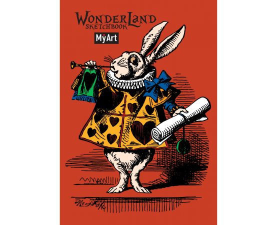 MyArt. СКЕТЧБУК "Wonderland sketchbook" КРОЛИК 467-0-159-00605-3