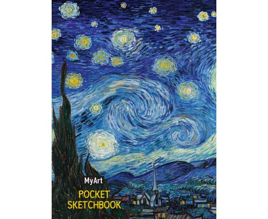 MyArt. Pocket СКЕТЧБУК. Ван Гог. ЗВЁЗДНАЯ НОЧЬ 468-0-088-44257-0