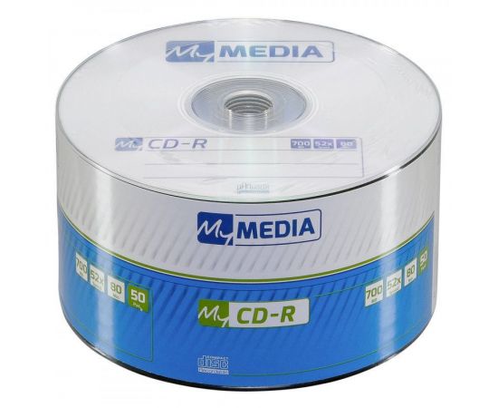 Матрица CD-R 700Mb MyMedia 52X Wrap (50) (69201) 69201