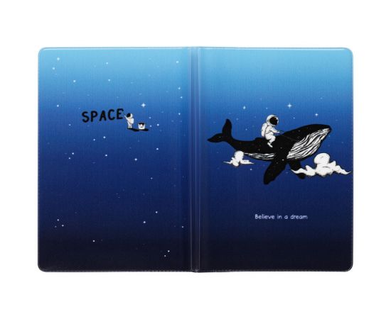 Обложка для паспорта MESHU "Space", ПВХ, 2 кармана MS_47048