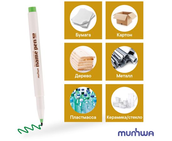 Набор перманентных маркеров Munhwa 12цв., пулевидный, 1,0мм NP12