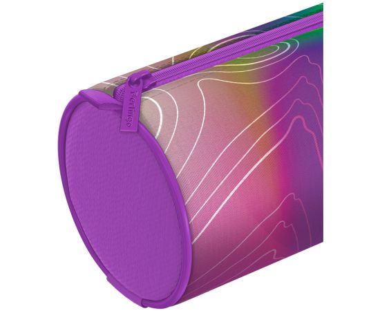Пенал-тубус 1 отделение, 210*60 Berlingo "Terrain lilac", полиэстер PM081S09
