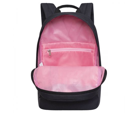 Рюкзак Grizzly, 24 * 37,5 * 12см, 1 отделение, 1 карман, укрепленная спинка, черный-розовый RXL-327-3/4