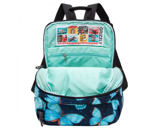 Рюкзак Grizzly, 29*33*14см, 1 отделение, 3 кармана, укрепленная спинка, синий RXL-329-3/1