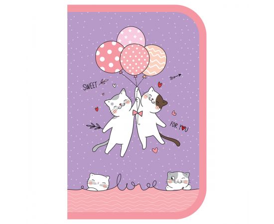 Пенал 1 отделение, 200*130 ArtSpace "Sweet", доп. секция, ткань ПТ1_49674