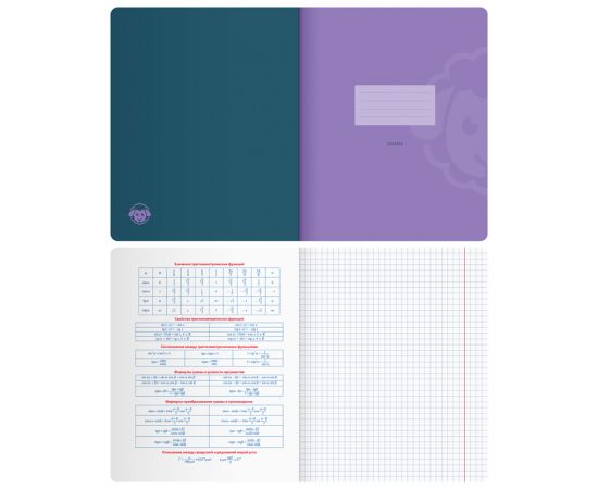Тетрадь предметная 48л. BG "Monocolor. Element" - Алгебра, ламинация soft-touch, выб. лак, 70г/м2 ТП5ск48_лс_вл 11664