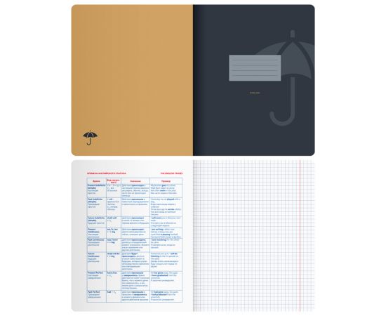 Тетрадь предметная 48л. BG "Monocolor. Element" - Английский язык, ламинация soft-touch, выб. лак, 70г/м2 ТП5ск48_лс_вл 11665