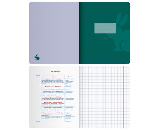 Тетрадь предметная 48л. BG "Monocolor. Element" - Биология, ламинация soft-touch, выб. лак, 70г/м2 ТП5ск48_лс_вл 11666