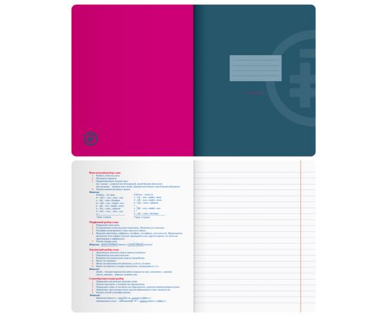 Тетрадь предметная 48л. BG "Monocolor. Element" - Русский язык, ламинация soft-touch, выб. лак, 70г/м2 ТП5ск48_лс_вл 11673