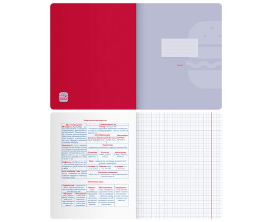 Тетрадь предметная 48л. BG "Monocolor. Element" - Химия, ламинация soft-touch, выб. лак, 70г/м2 ТП5ск48_лс_вл 11675