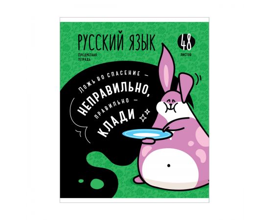 Тетрадь предметная 48л. ArtSpace "Мысли вслух"- Русский язык, эконом Тп48л_48003