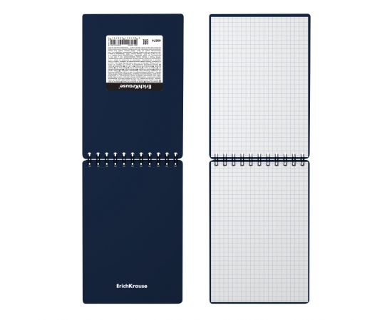 Блокнот с пластиковой обложкой на спирали ErichKrause® Classic, ассорти, А6, 60 листов, клетка 060625254-49674