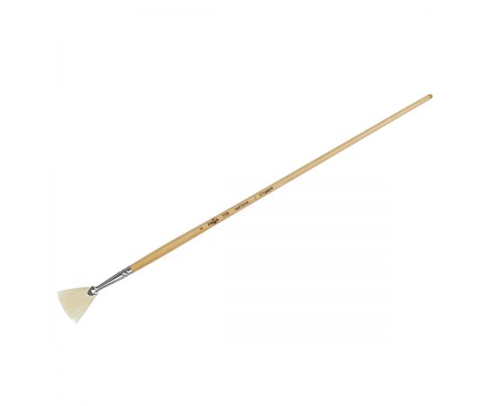 Кисть художественная щетина Гамма "Студия", веерная №3, длинная ручка 1118003