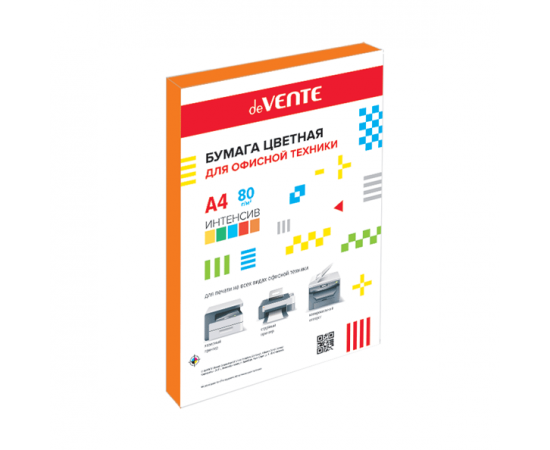 Бумага deVENTE A4 80 г/м2 оранжевый интенсив 100 л/20 2072408