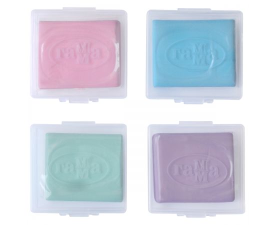 Ластик-клячка Гамма "Студия", 40*35*10мм, ассорти пастельные цвета, пластик. контейнер 260722_02