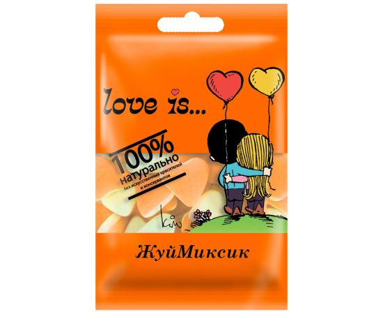 Жевательный мармелад  Love is…, банан-клубника, 20г 708500