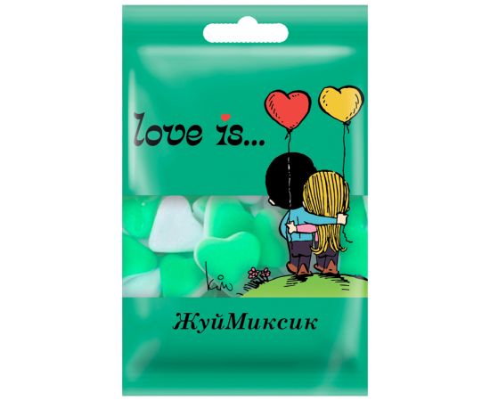 Жевательный мармелад  Love is…, мята-лайм-лимон, 20г 708510