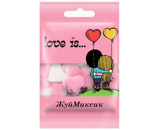 Жевательный мармелад  Love is…, холодок-малина, 20г 708520