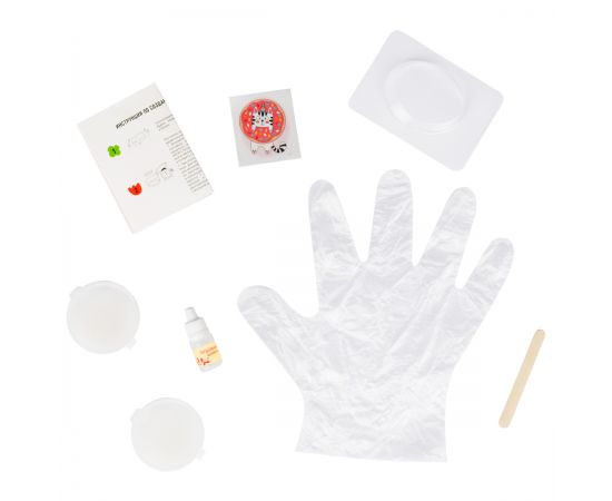 Набор для мыловарения ТРИ СОВЫ "Котик в пончике", 1 мыло с картинкой, картонная коробка 789