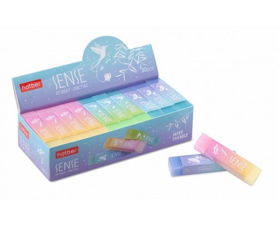 Ластик PVC Hatber Sense 30шт в картонной Дисплей-витрине ER_059405