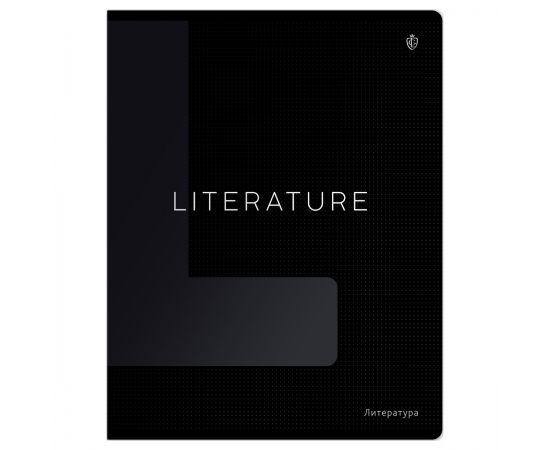 Тетрадь предметная 48л. Greenwich Line "Сolor black" - Литература, "софт-тач" ламинация, выборочный УФ-лак, 70г/м2 EX48-49375