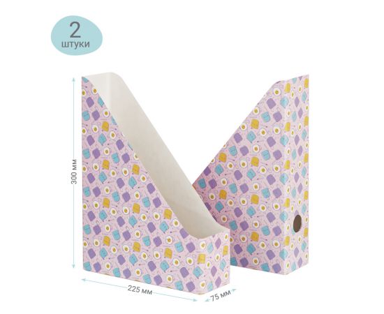 Набор лотков вертикальных MESHU "Fanny pattern", 75мм, микрогофрокартон, 2шт. в упаковке MS_41756