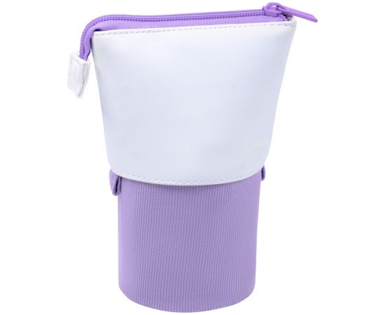 Пенал-стакан 1 отделение, 170*75 Berlingo "Lilac case", вельвет, экокожа PM09067