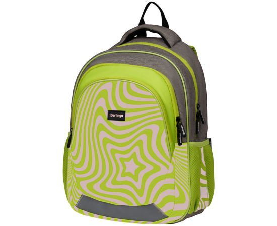 Рюкзак Berlingo Bliss "Neon star" 40*29*19см, 3 отделения, 2 кармана, анатомическая ЭВА спинка RU08052