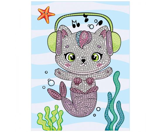 Алмазная мозаика, постер ТРИ СОВЫ "Которусалка", пакет с европодвесом АМП_48202