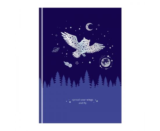 Записная книжка А5 80л. BG "Немного волшебства", soft-touch ламинация, тиснение голографической фольгой, блок в точку ЗК5т80_лс_тгф 12131