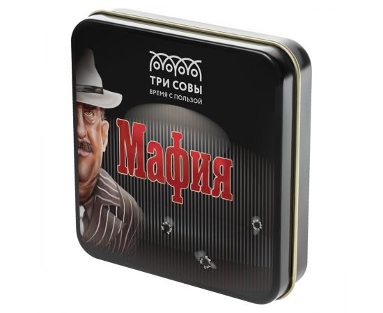 Игра настольная ТРИ СОВЫ "Мафия", 14 карточек, метал. коробка НИ_47629
