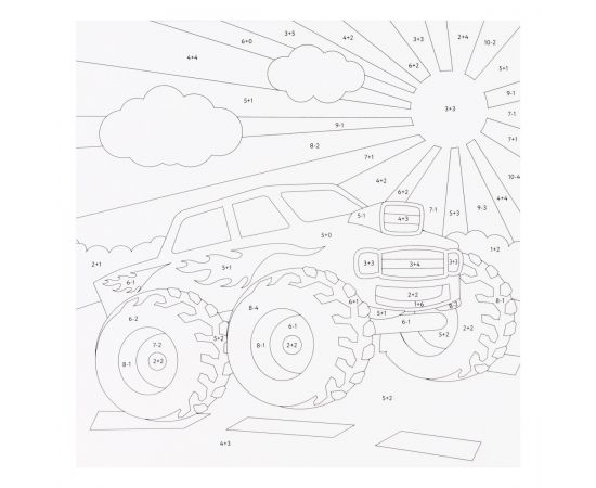 Аппликация из песка ТРИ СОВЫ "Космос", с раскраской, пакет с европодвесом ФП_47836