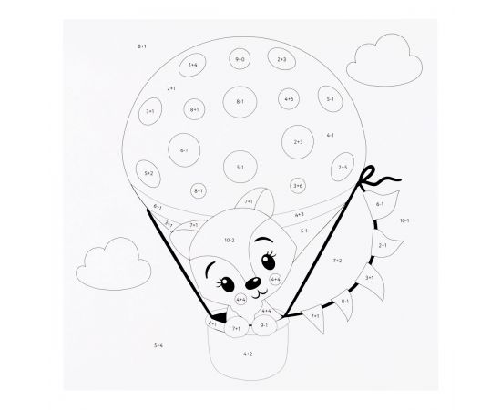 Аппликация из песка ТРИ СОВЫ "Авокадо", с раскраской, пакет с европодвесом ФП_47842